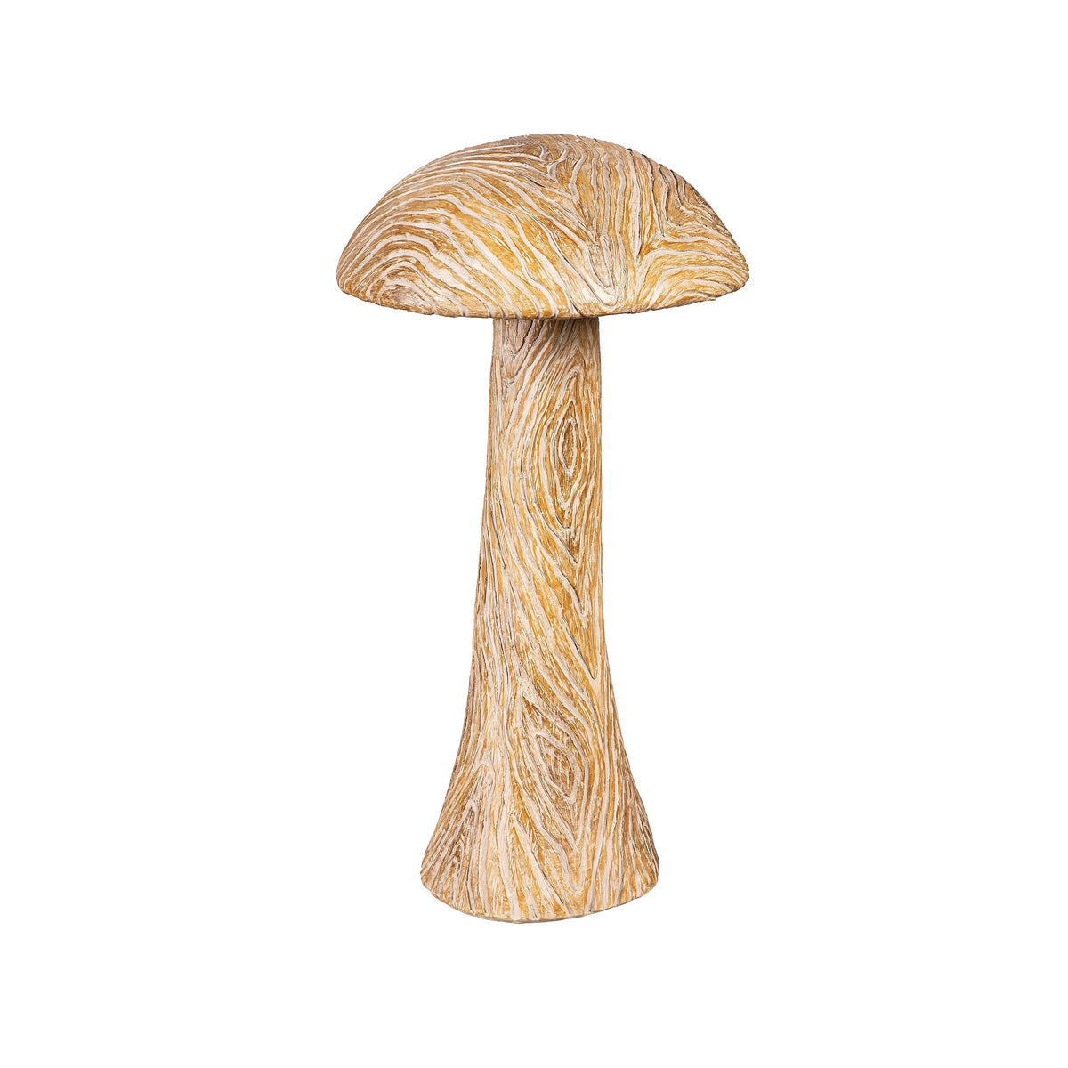Large Carved Mushroom Garden Statue