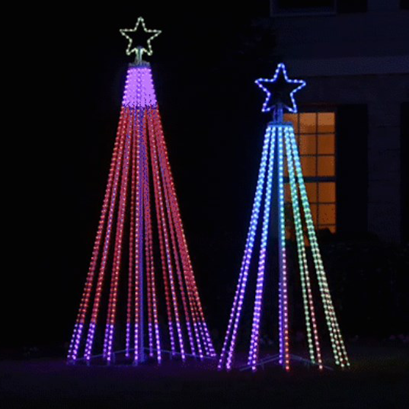 2025 New Multicolor Led Animated Outdoor Christmas Tree Lightshow