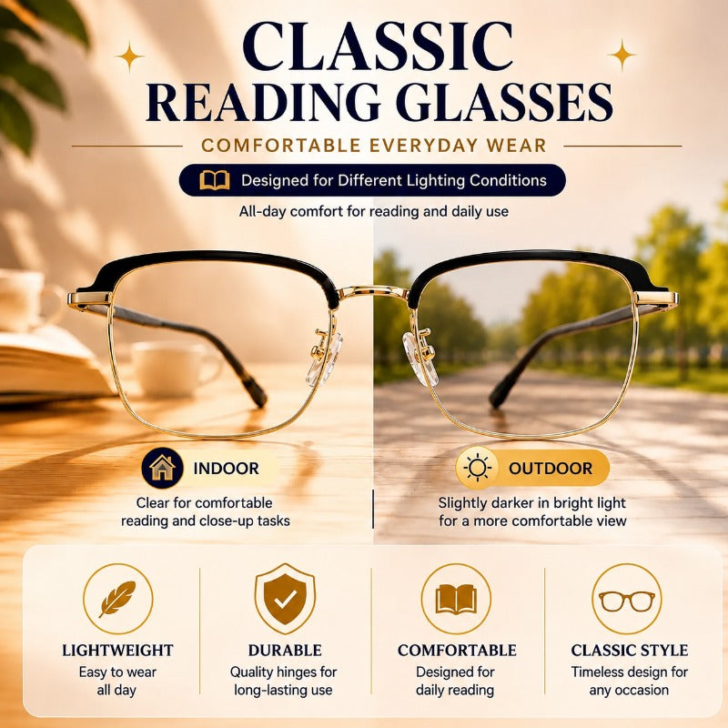 Light Adaptive Reading Glasses