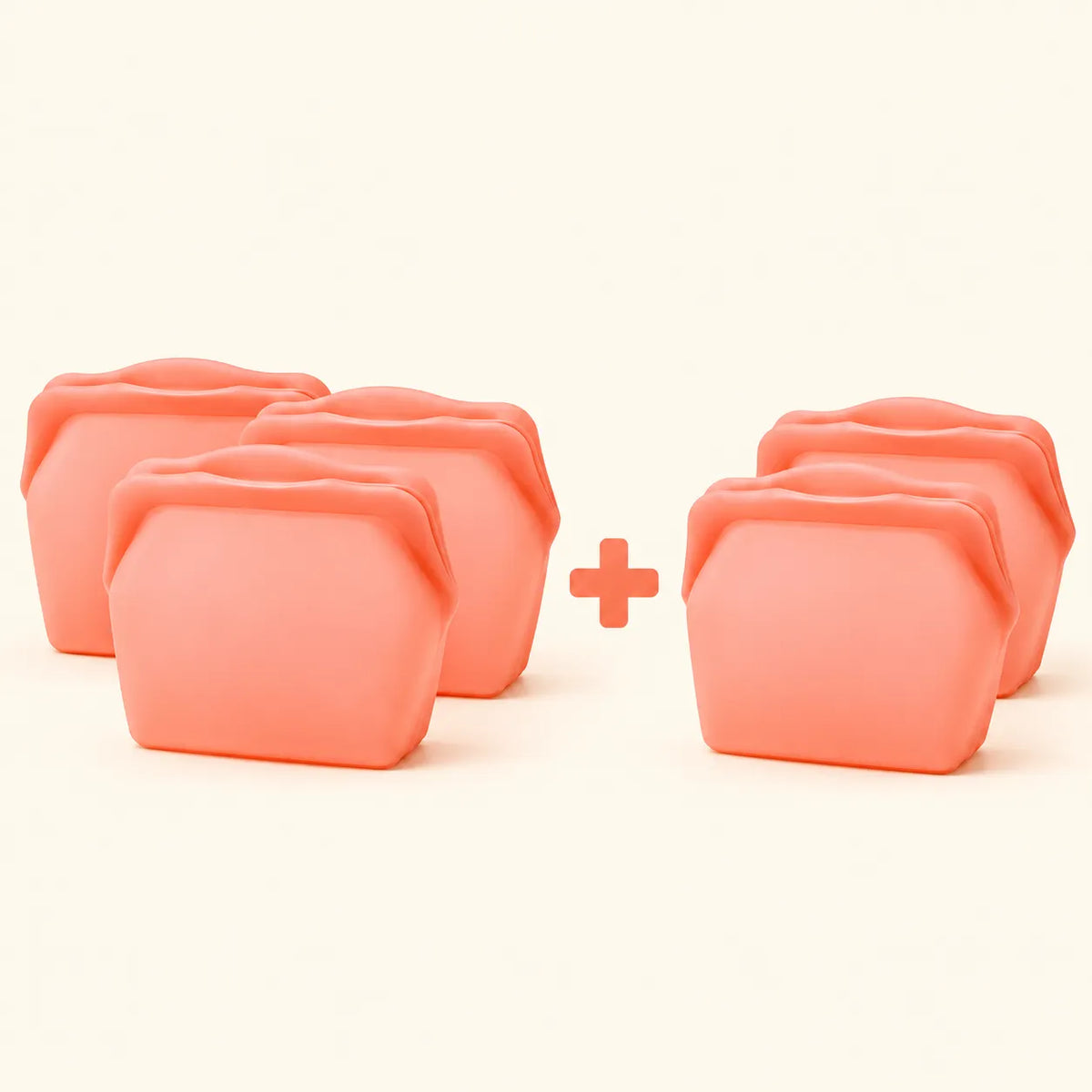 Stand Up Food Grade Silicone Storage Bag, 4-Cup