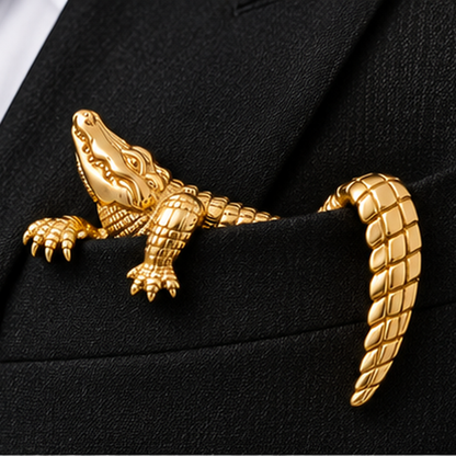 ✨ Luxury Sculpted Animal Brooch – Premium Statement Piece for Suits & Blazers