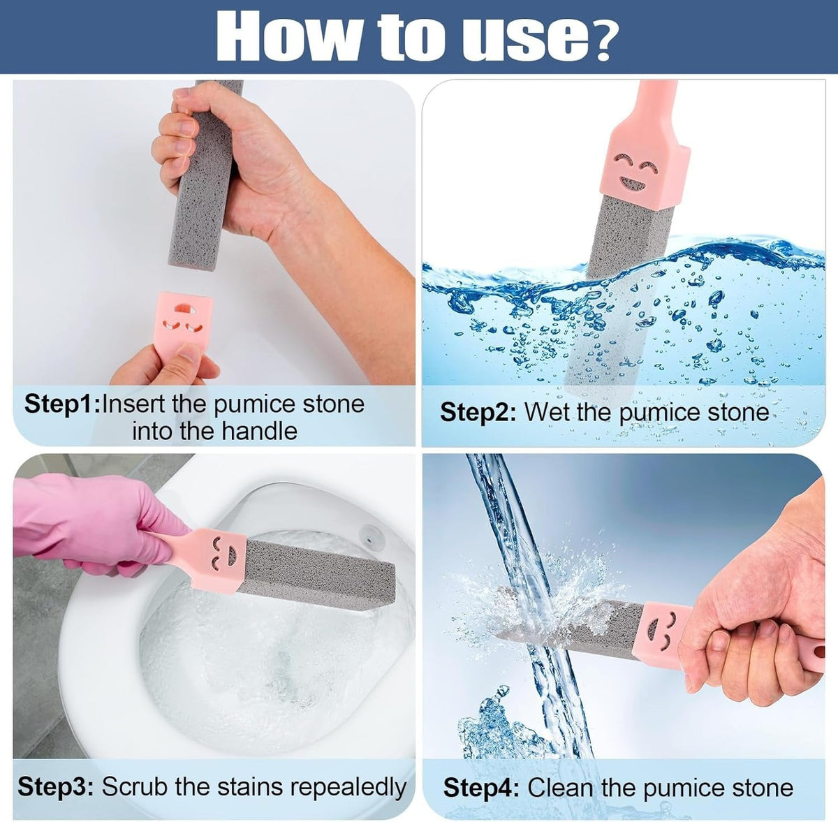 Pumice Stone Toilet Brush