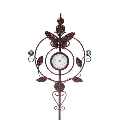 Thermometer Butterfly Garden Stake