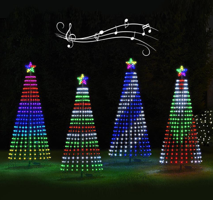 2025 New Multicolor Led Animated Outdoor Christmas Tree Lightshow