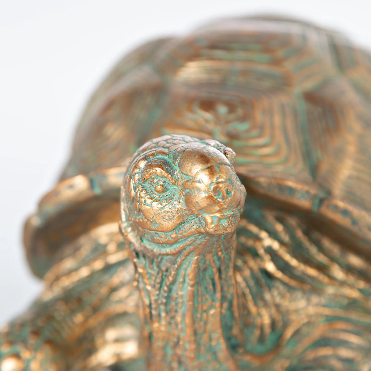 Mother Tortoise with Two Babies Resin Garden Accents