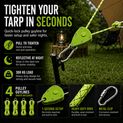 Quick Reflective Camping Rope