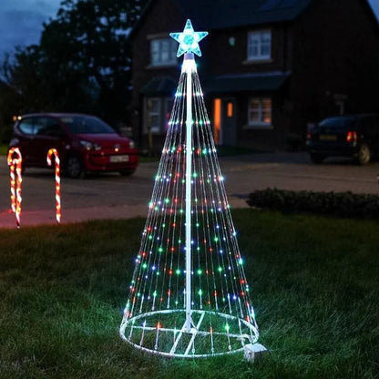 Multicolor LED Animated Outdoor Christmas Tree Light Show