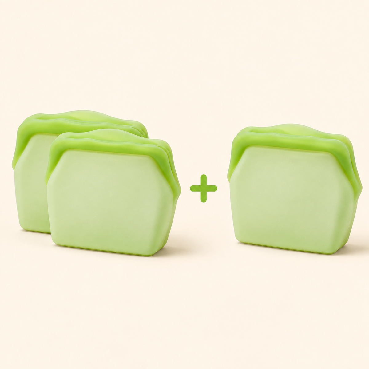 Stand Up Food Grade Silicone Storage Bag, 4-Cup