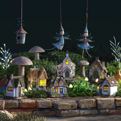 Large Carved Mushroom Garden Statue