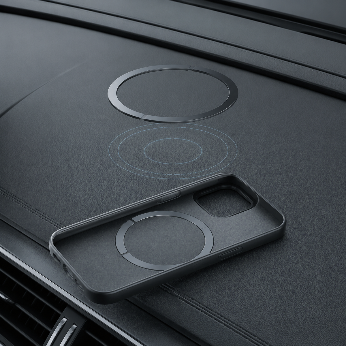 Vacuum Magnetic Suction Car Phone Holder