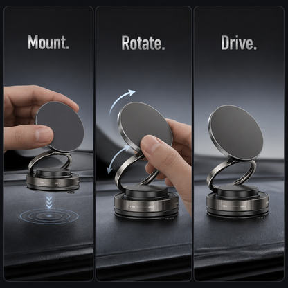 Vacuum Magnetic Suction Car Phone Holder