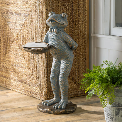 Butler Frog Statue