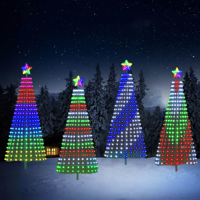 Multicolor LED Animated Outdoor Christmas Tree Light Show