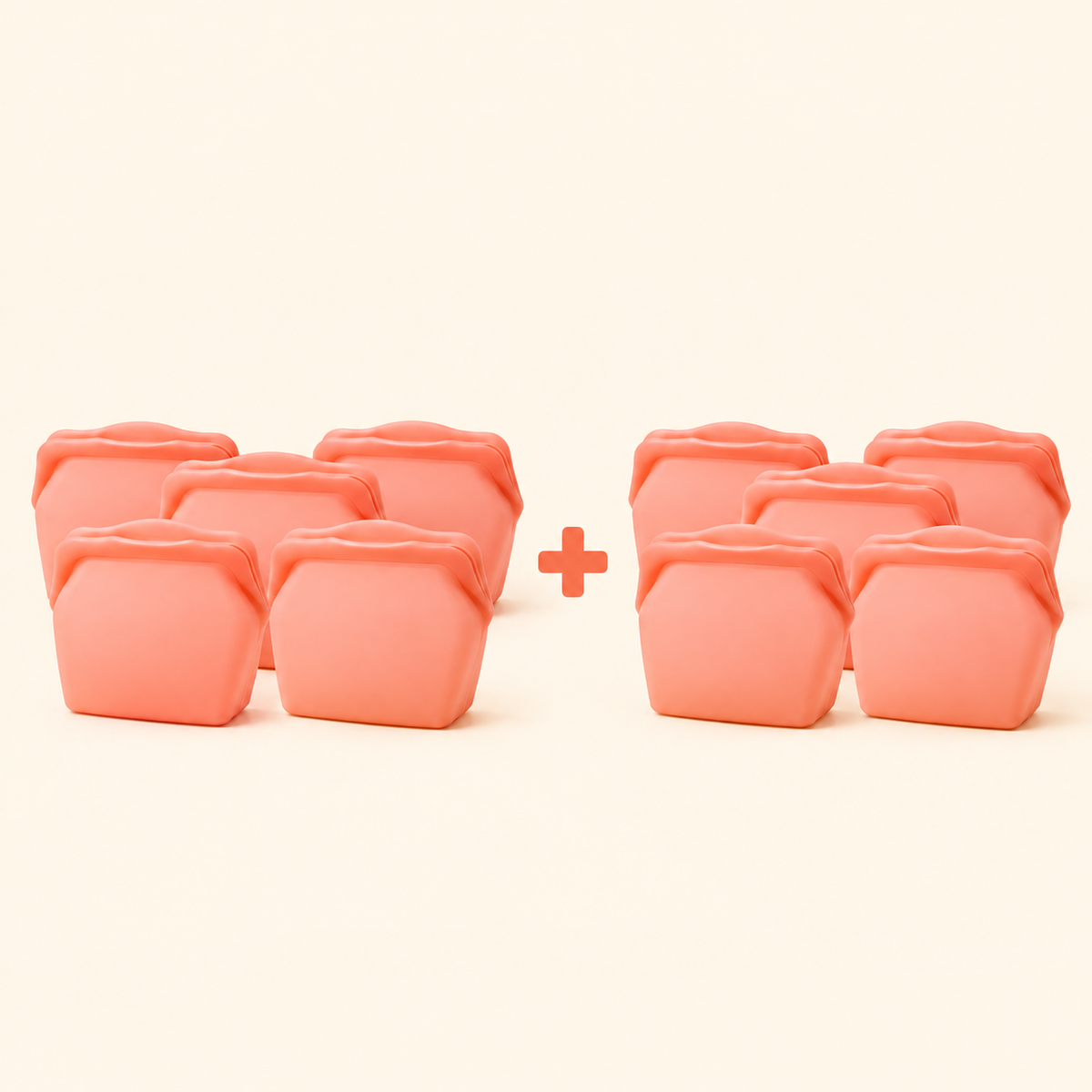 Stand Up Food Grade Silicone Storage Bag, 4-Cup