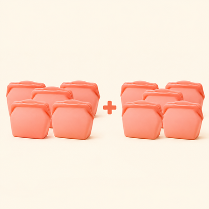 Stand Up Food Grade Silicone Storage Bag, 4-Cup