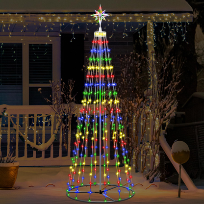 Multicolor LED Animated Lightshow Christmas Tree For Outdoor