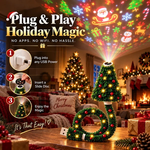 🎄Magical Christmas Tree USB Projector Light