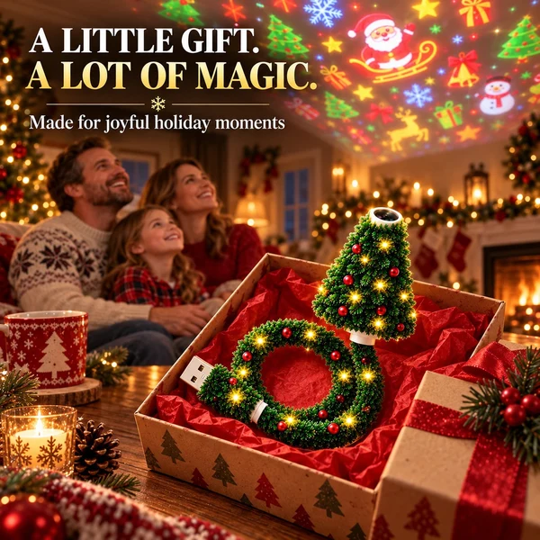 🎄Magical Christmas Tree USB Projector Light