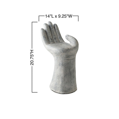 Hand-Shaped Garden Sculpture