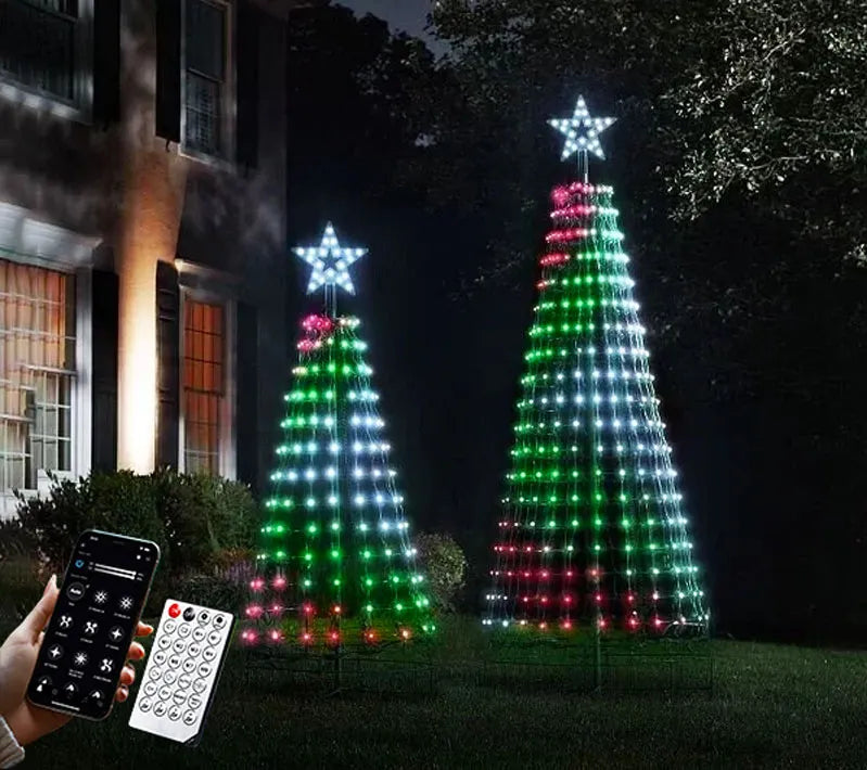 Multicolor LED Animated Lightshow Christmas Tree For Outdoor
