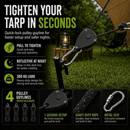 Quick Reflective Camping Rope
