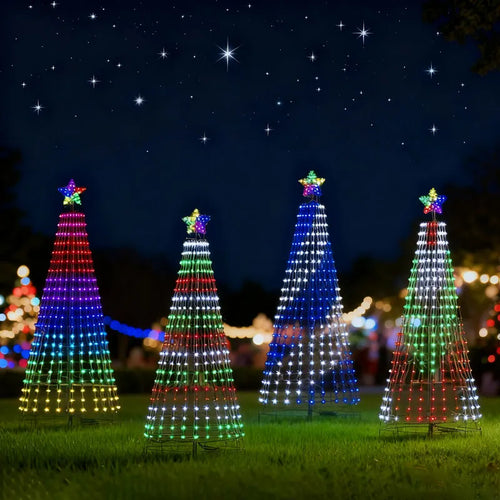 Multicolor LED Animated Lightshow Christmas Tree For Outdoor