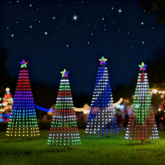 Multicolor LED Animated Lightshow Christmas Tree For Outdoor