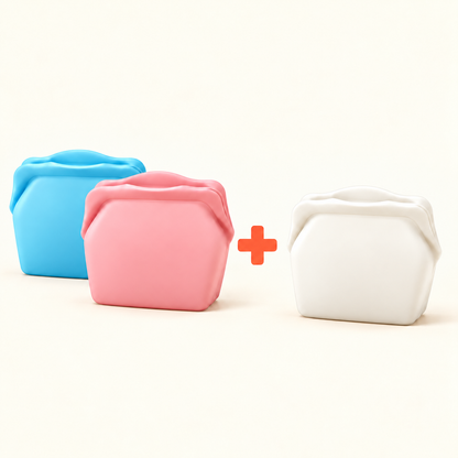Stand Up Food Grade Silicone Storage Bag, 4-Cup