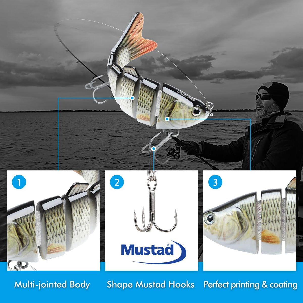 6-Segment Lifelike Fishing Lures