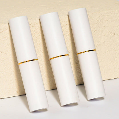 White tube lip gloss with rich, silky, lightweight matte color