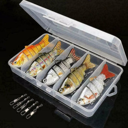 6-Segment Lifelike Fishing Lures