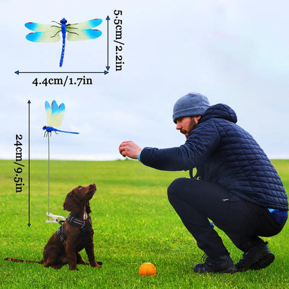 Dragonfly Clip Decoy – Colorful Motion Deterrent & Garden Ornament