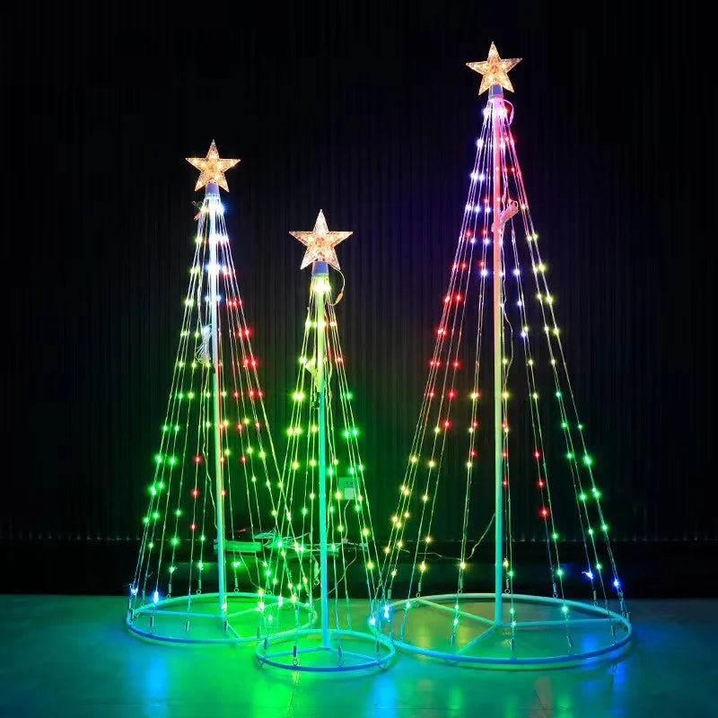 Multicolor LED Animated Lightshow Christmas Tree For Outdoor