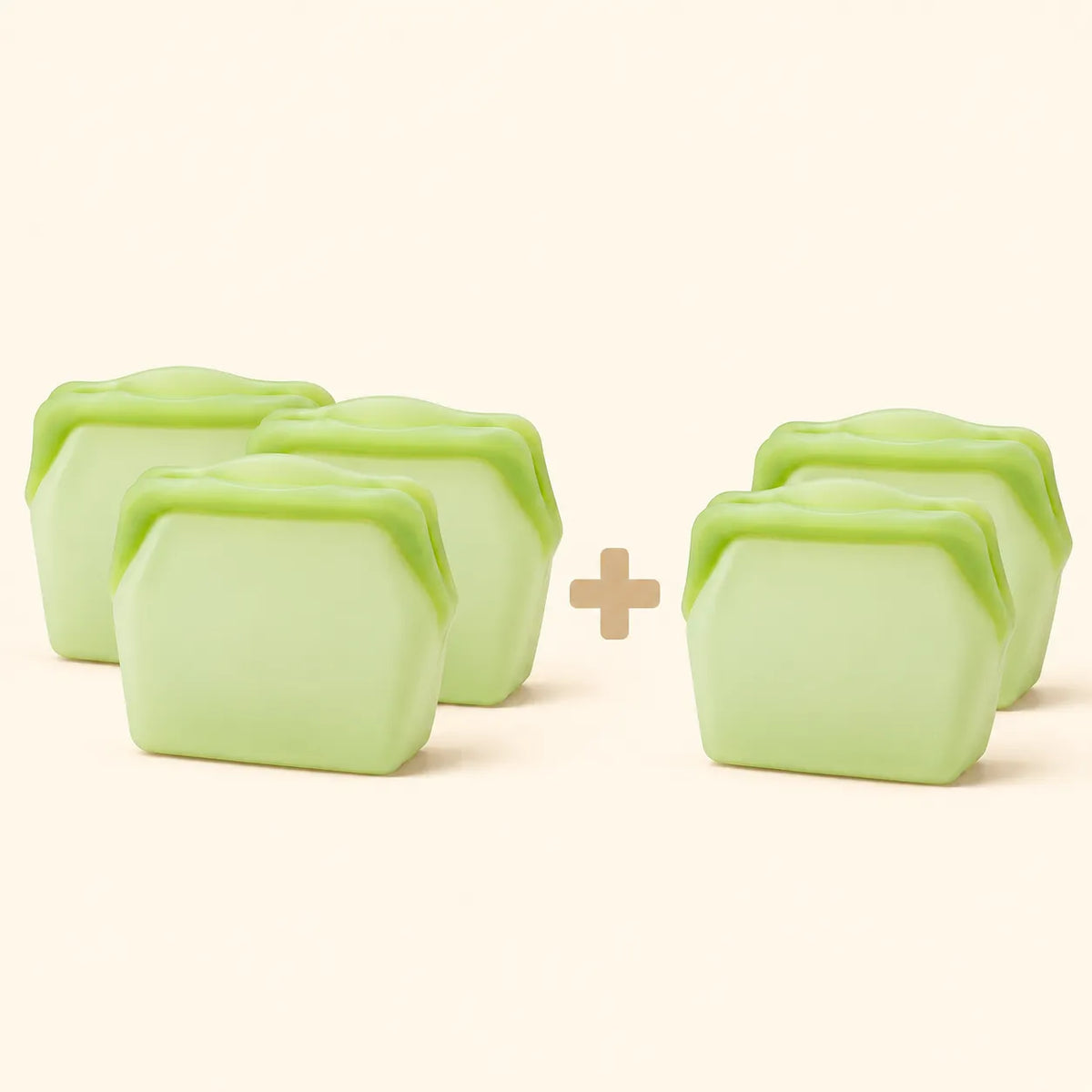 Stand Up Food Grade Silicone Storage Bag, 4-Cup