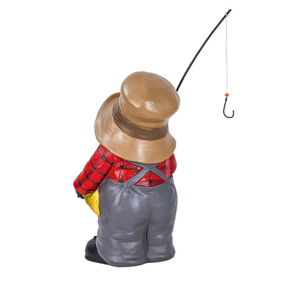Fishing Gnome Garden Statuary