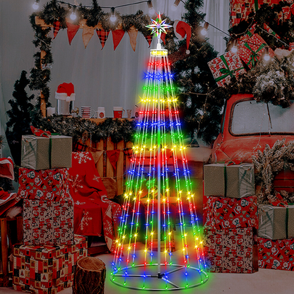 Multicolor LED Animated Lightshow Christmas Tree For Outdoor
