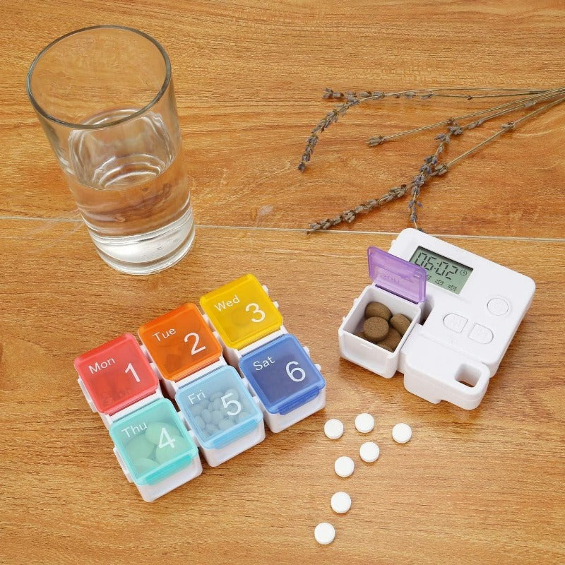 7-Day Digital Alarm Organizer