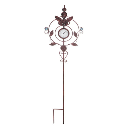 Thermometer Butterfly Garden Stake