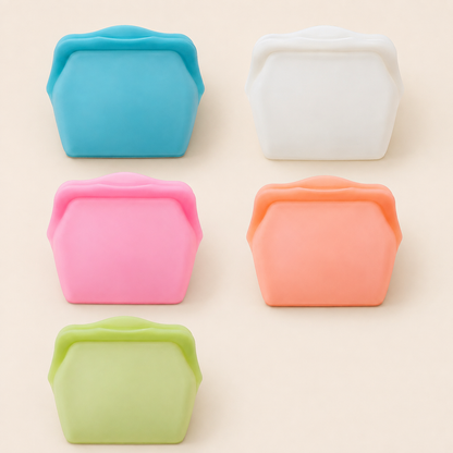 Stand Up Food Grade Silicone Storage Bag, 4-Cup