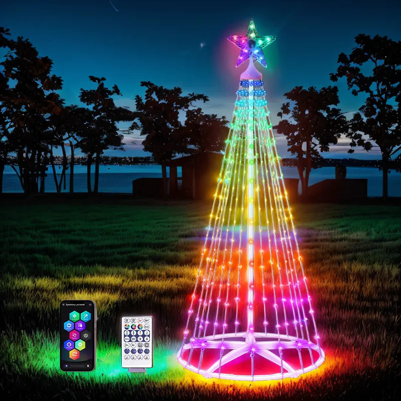 Multicolor LED Animated Lightshow Christmas Tree For Outdoor
