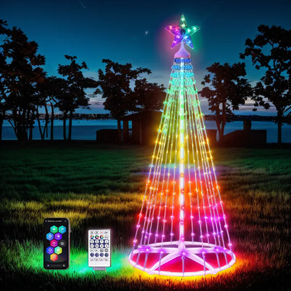 Multicolor LED Animated Lightshow Christmas Tree For Outdoor