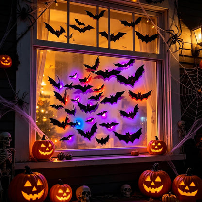 🎁LAST DAY🎃 Halloween Sale💥 Up To 50% Off🦇Halloween 3D Bat LED Wall Light Decor