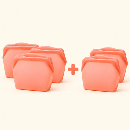 Stand Up Food Grade Silicone Storage Bag, 4-Cup
