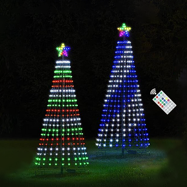 2025 New Multicolor Led Animated Outdoor Christmas Tree Lightshow