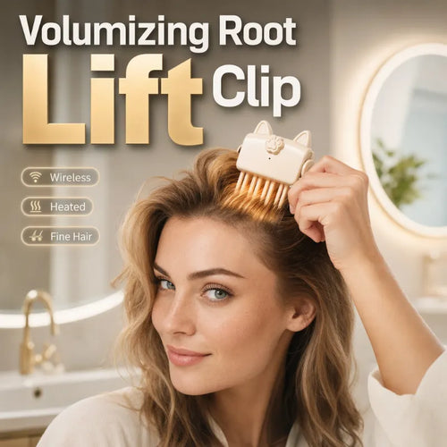💇Wireless Heated Volumizing Root Lift Clip, Portable Travel Hair Styling Tool for Flat Fine Hair