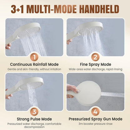 HydroEase Air-Boost 5.9" High-Pressure Handheld Shower Head