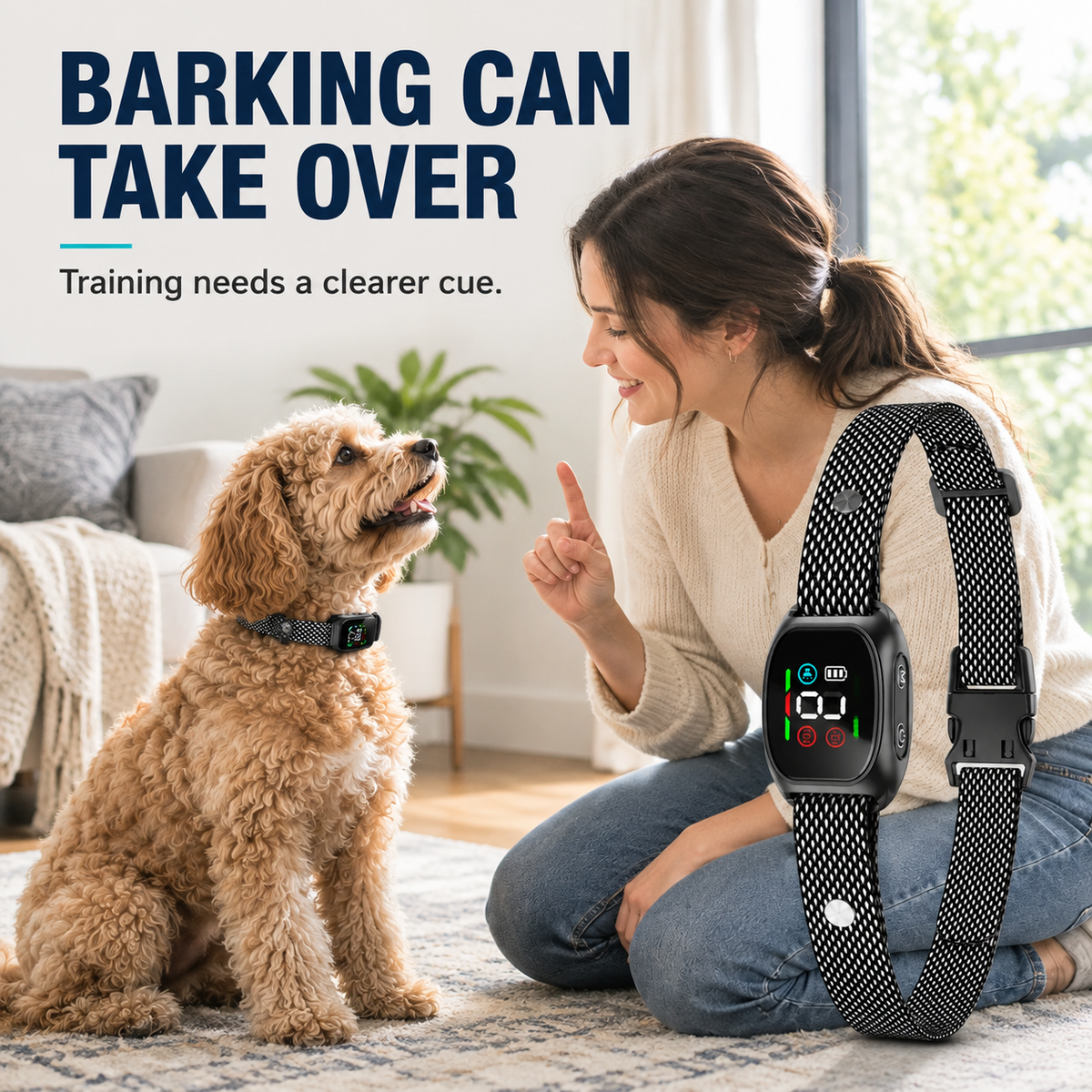 Smart No-Shock Anti-Bark Collar