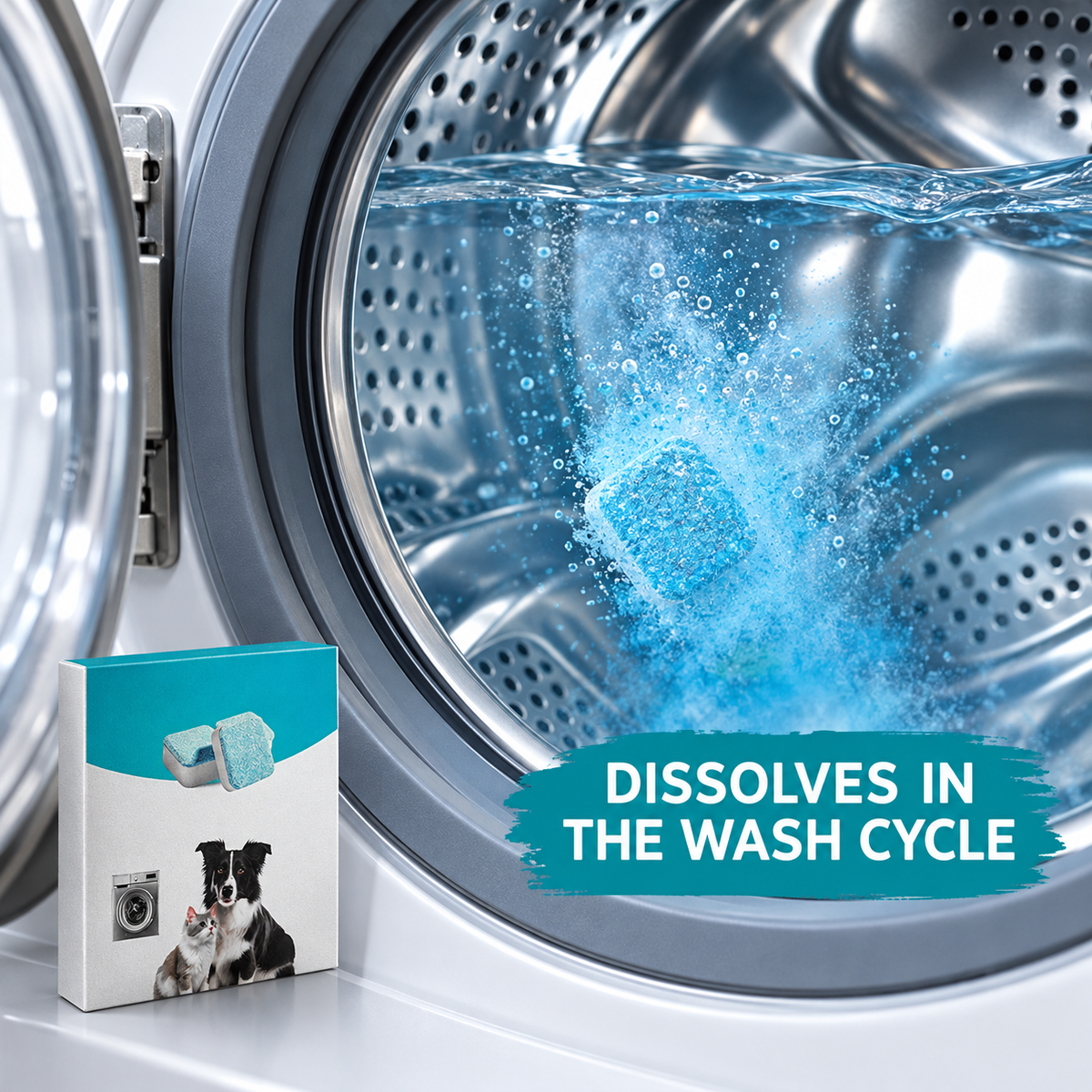 Pet Household Washing Machine Cleaner Tablets (24 Count)