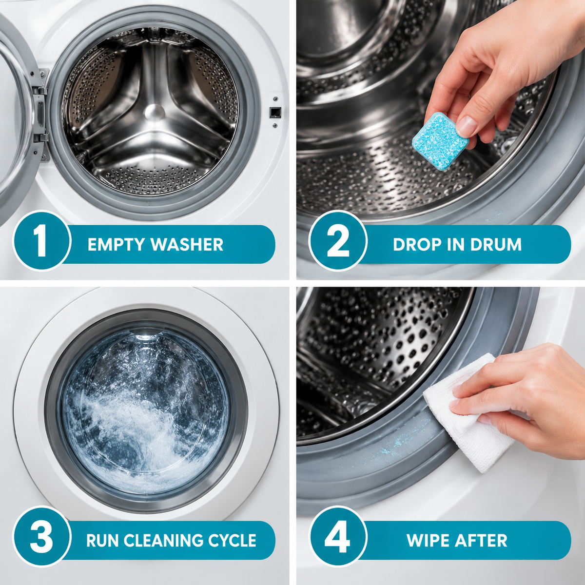 Pet Household Washing Machine Cleaner Tablets (24 Count)