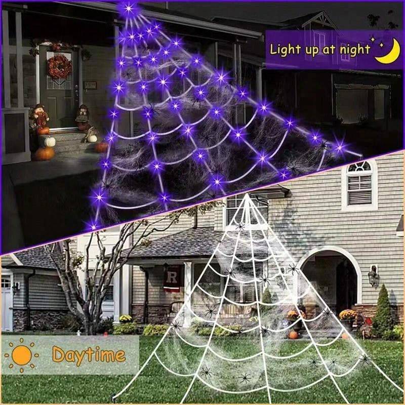 🎁LAST DAY🎃 Halloween Sale💥Room Decor Spider Web Design Hanging Light